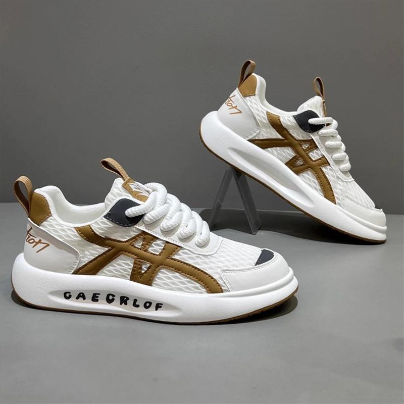 Men's Shoes Trend Versatile Casual Mesh Shoes Men's Summer Breathable Dad Shoes Men's Fashion Sports Forrest Gump Shoes