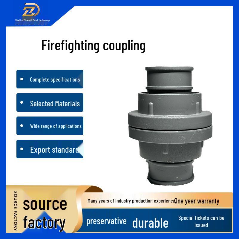 Fire Hose Coupling and Nozzle: 65mm Agricultural Water Hose Straight Stream Nozzle Head 65