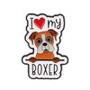 English Love Pet Dog Dog Animal Series Brooch Badge Clothing Backpack Ornament Love Brooch