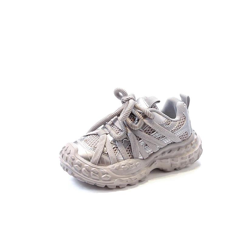 Kinder Sneaker für Mädchen Rutschfeste Kinder Klobige Laufschuhe Mode Vielseitig Lässig Jungen Schul Basketballschuhe Dicke Sohle