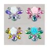 Festival Party Body Art Temporary Tattoo Sticker Set Rhinestone Face Gem & Rainbow Flower Jewels Adhesive for Body Decorations
