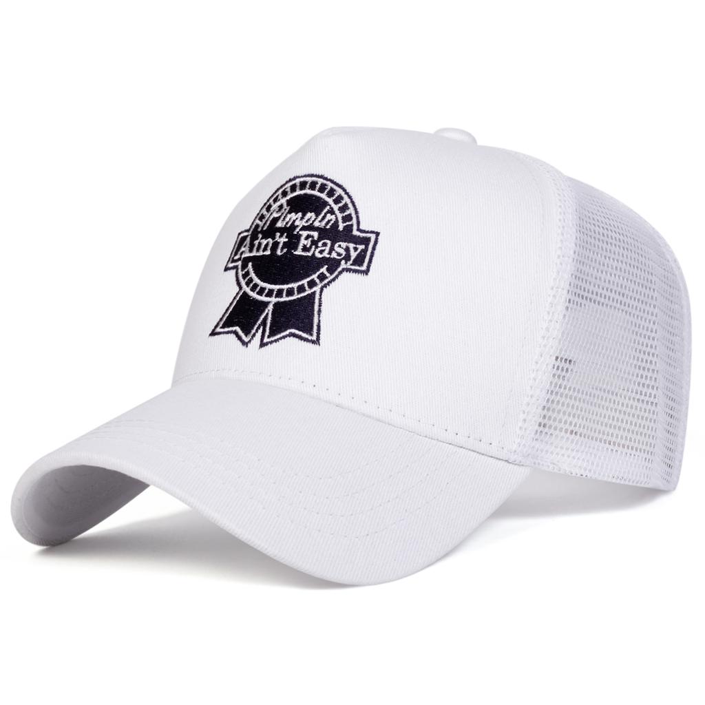 Unisex Ain't Easy Letter Embroidery Baseball Net Caps Outdoor Adjustable Spring and Summer Casual Sunscreen Hat