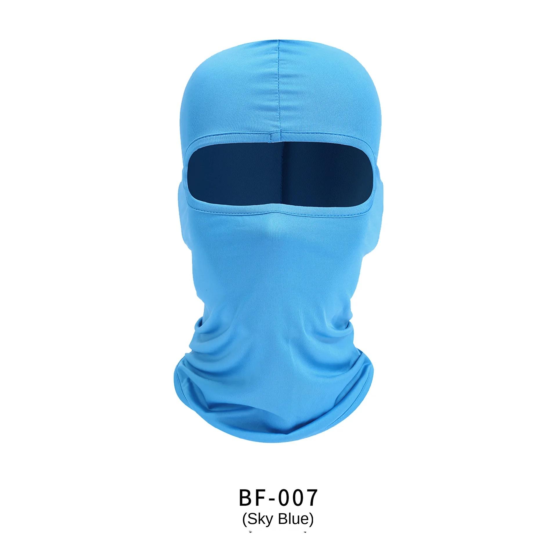 

Outside Sunscreen Summer Motorcycle Face Mask Bandana Scarf Breathable Cycling Cap Ski Mask Camping Bike Headgear High Quality Practical Daily Use синий