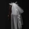 Sheer Veil Bridal Veil Bride Gift, Bridal Shower, Wedding Veil White Bowknot