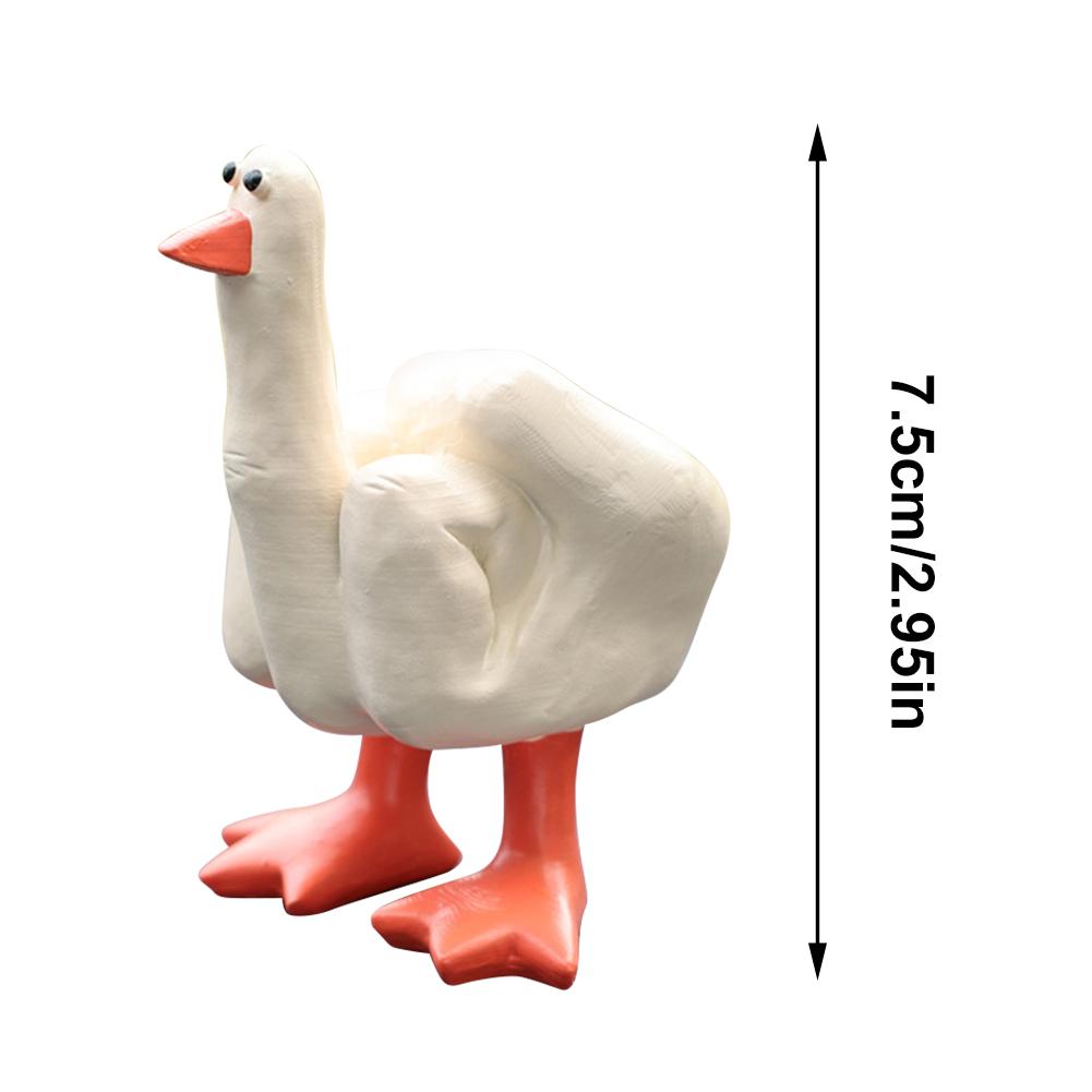 Middle Finger Figure With Legs Middle Finger Cute Duck Figurine Sculpture Middle Finger Home Desktop Ornament Garden Decoration