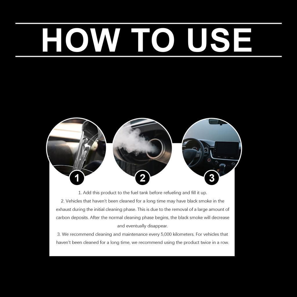 Car Gasoline Fuel Additives Effectively Cleans Carbon Deposits Reduce Fuel Consumption Engine Parts Maintenance Cleaning Agent