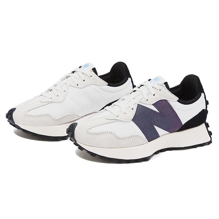 New Balance 327 Sea Salt Black Women Sneakers White WS327SYY