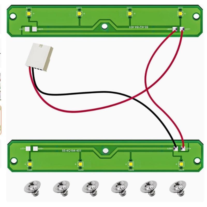 Quick Install Refrigerator Light Bulb High Brightness Fridge Light Module For W11527432 W11387579 W11333374 Part