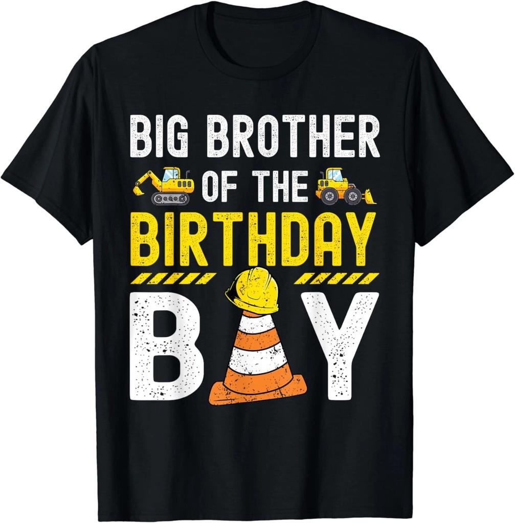 Big Brother Of The Birthday Boy Construction Worker Bday Gift Unisex T-Shirt