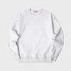 HELLVN H/V Plain Helven Oversized Fleece-Lined Sweatshirt_Melange White (Mom4-0Hv)