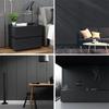 80cm Width Matte Black Wallpaper Vinyl Self-Adhesive Shelf Liner Drawer Peel and Stick Countertop Removable Wall Contact Papers
