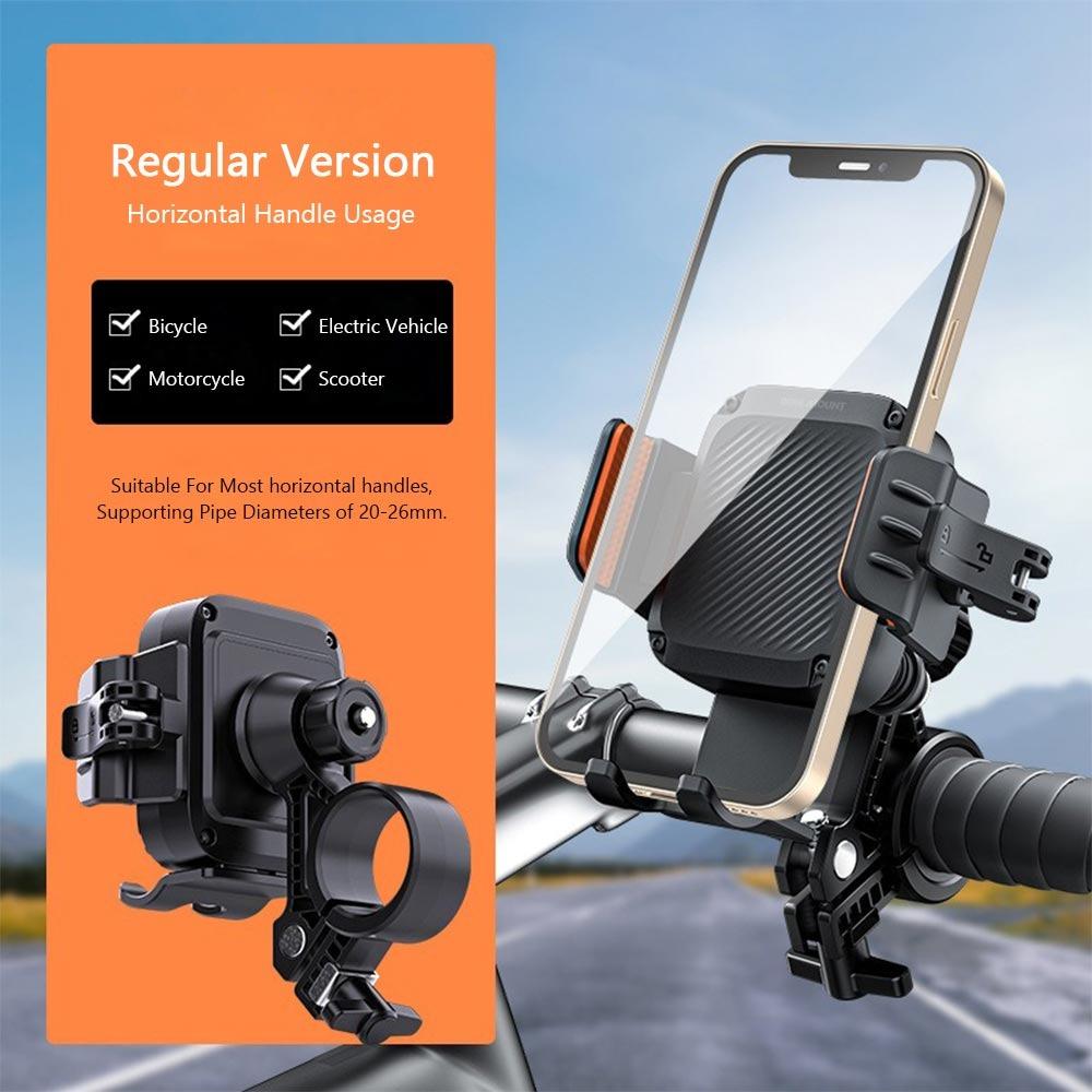Secure Holder Shockproof Phone Mount Anti-Shake Reinforced Bike Holder Waterproof Universal Nav Bracket Motorcycle