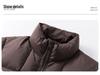 Men's 2025 Trendy Stand Collar Short Down Jacket - Casual Thick Warm White Duck Outerwear