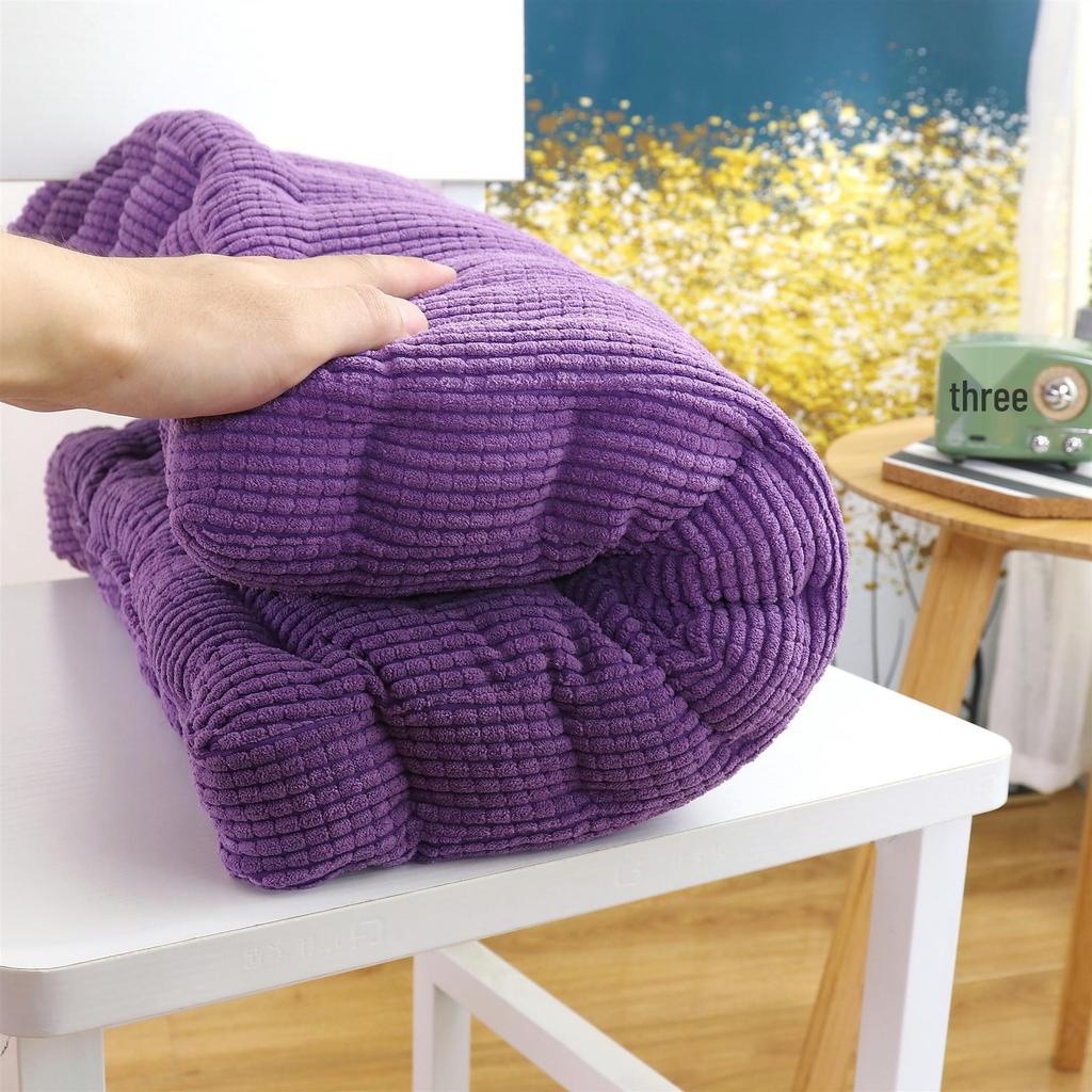 Japanese Style Multi-color Corduroy Square & Round Seat Cushion