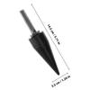 1Set Wood Splitting Drill Bits Electric Chopping Tool 32Mm Hexagonal Triangle Handle High Steel Anti Skid Resistant