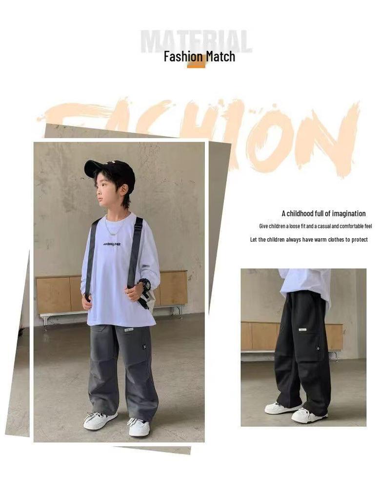 2024 Chlapecké ležérní sportovní kalhoty na jaro a podzim