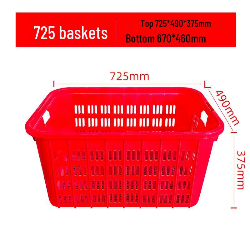 Heavy-Duty Stackable Plastic Storage Baskets