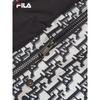 FILA Women's Colorblock Jacquard Hooded Mid-Length Down Jacket