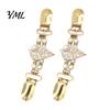 Fashionable Collar Pin 2Pcs Vintage Sweater Clips for Women Girls, Retro Faux Pearl And Rhinestones Cardigan Clips, Elegant Clothing Fasteners Dresses