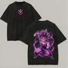 Ultra Ego Vegeta T Shirt Dragon Ball Super Men Vintage Acid Wash Oversized Cotton Purple Power Graphic Anime Streetwear Tees