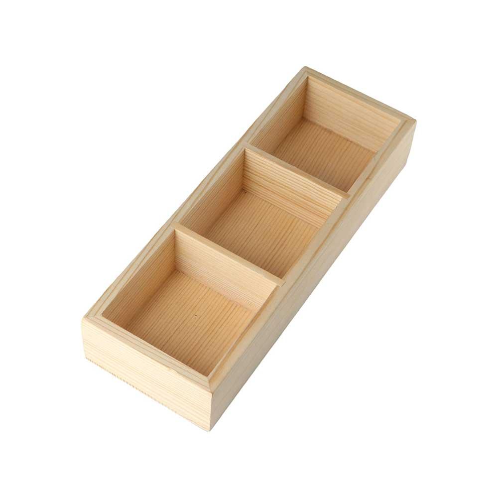 Wooden Coffee Holder Condiment Packet Dispenser Decorative Flower Pot Pantry