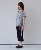 Ohesio One-Shoulder Wrap T-Shirt, Gray