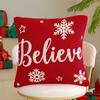 Christmas Elk Snowflake Pillow Sofa Bedside Cushion Embroidered Home Ins Style Pillow European and American