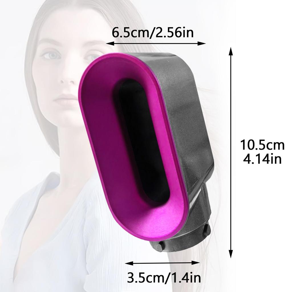 Hair Dryer Attachment Compatible with Dyson Airwrap Rotating Curling Barrel Hair Styler Accessories Dryer Attachment Nozzle Pre-Styling Replacement,