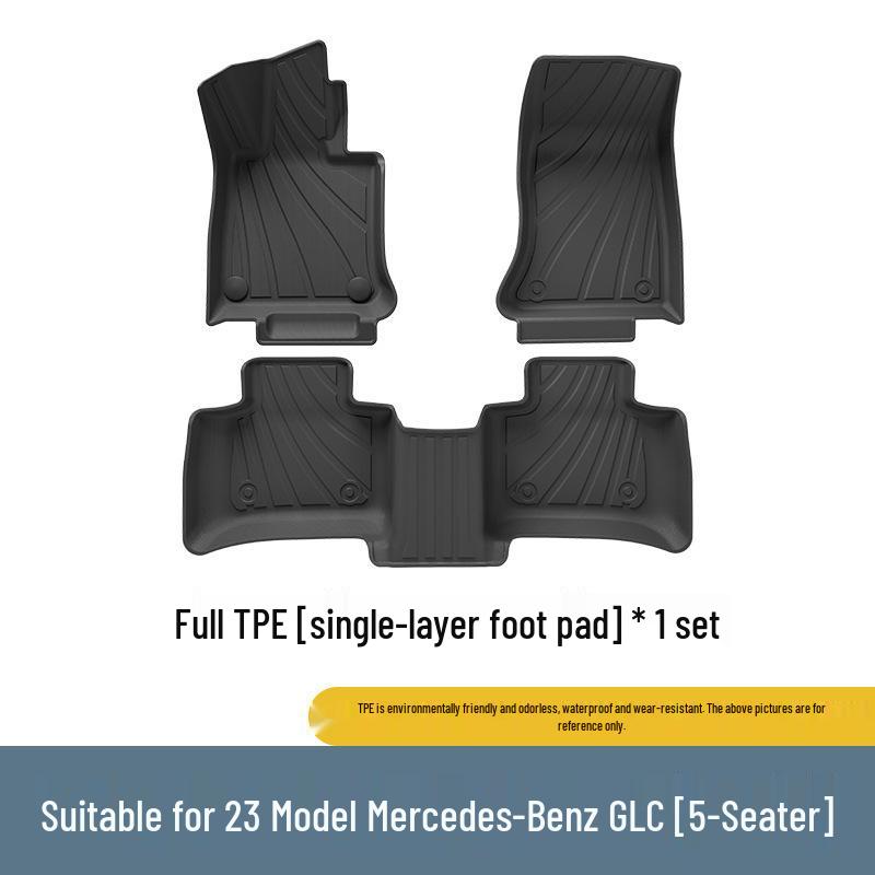 Eco-Friendly TPE Floor and Trunk Mats for 23-25 Mercedes-Benz GLC