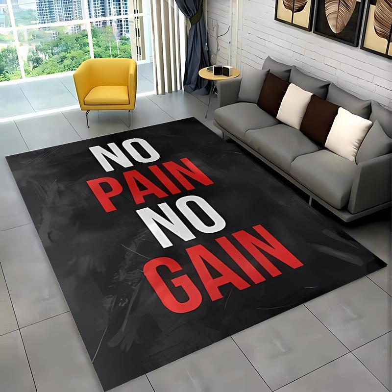 Einige lustige Wörter Schwarz Weiß Farbe Teppich, Wohnzimmer und Schlafzimmer Haushaltsartikel Sofamatten, Fußmatte Boden Anti-Rutsch Teppich, Geschenk