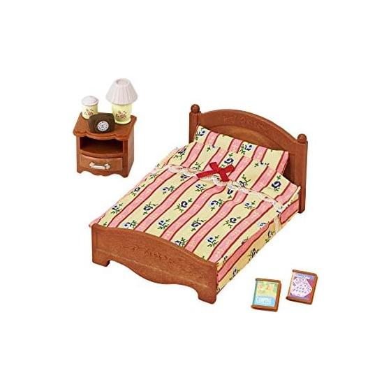 Sylvanian Families Furniture [Semi-double bed] Ka-512 ST Mark certification 3 years old and up Toy Dollhouse Sylvanian Families EPOCH