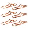 6Pcs Metal Heart Pen Clips Notebook Pen Holders Colored Paperclip Cute Shaped Clips School Supplies Organizer