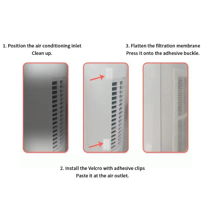 Anti-Staub-Entlüftungsfilter für Klimaanlagen, Baumwolle, zuschneidbar, Netzwerk-Steckdosenreinigung, Reinigungsteile, Entlüftungs-Staubfilterpapier-Werkzeug