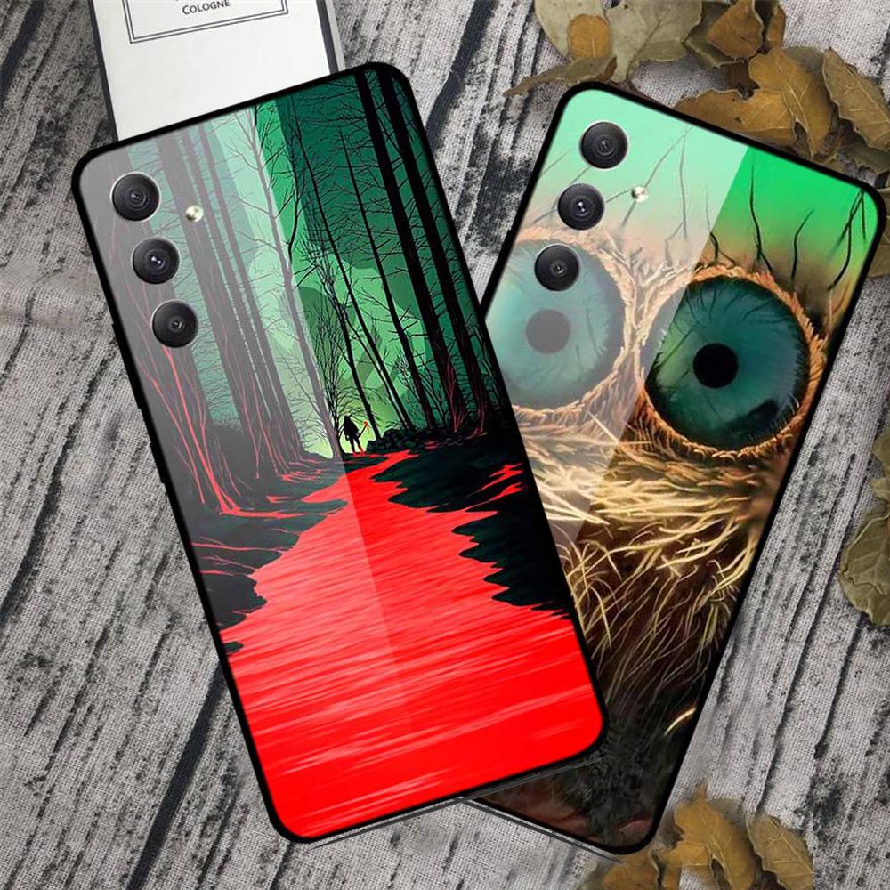 Samsung A35 5G Tempered Glass Phone Case - Personalized Colorful Design