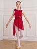 Girls Lyrical Dance Dress Ballet Gymnastics Leotards Figure Skating Costume Shiny Sequin Latin Jazz Tango Dancewear