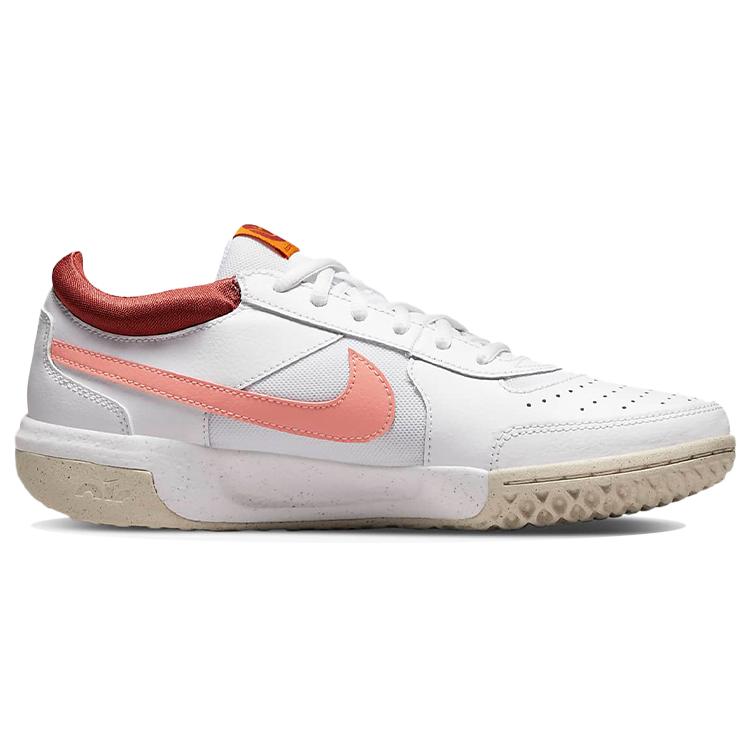 Nike Zoom Court Lite 3 Low Top Tennis Shoes White/Pink Women's DH1042-116