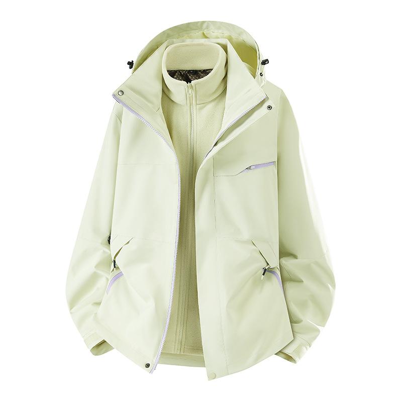 New Three-in-one Jacket for Autumn and Winter Outdoor Waterproof Windproof Mountaineering Suit Men's and Women's Work Jacket