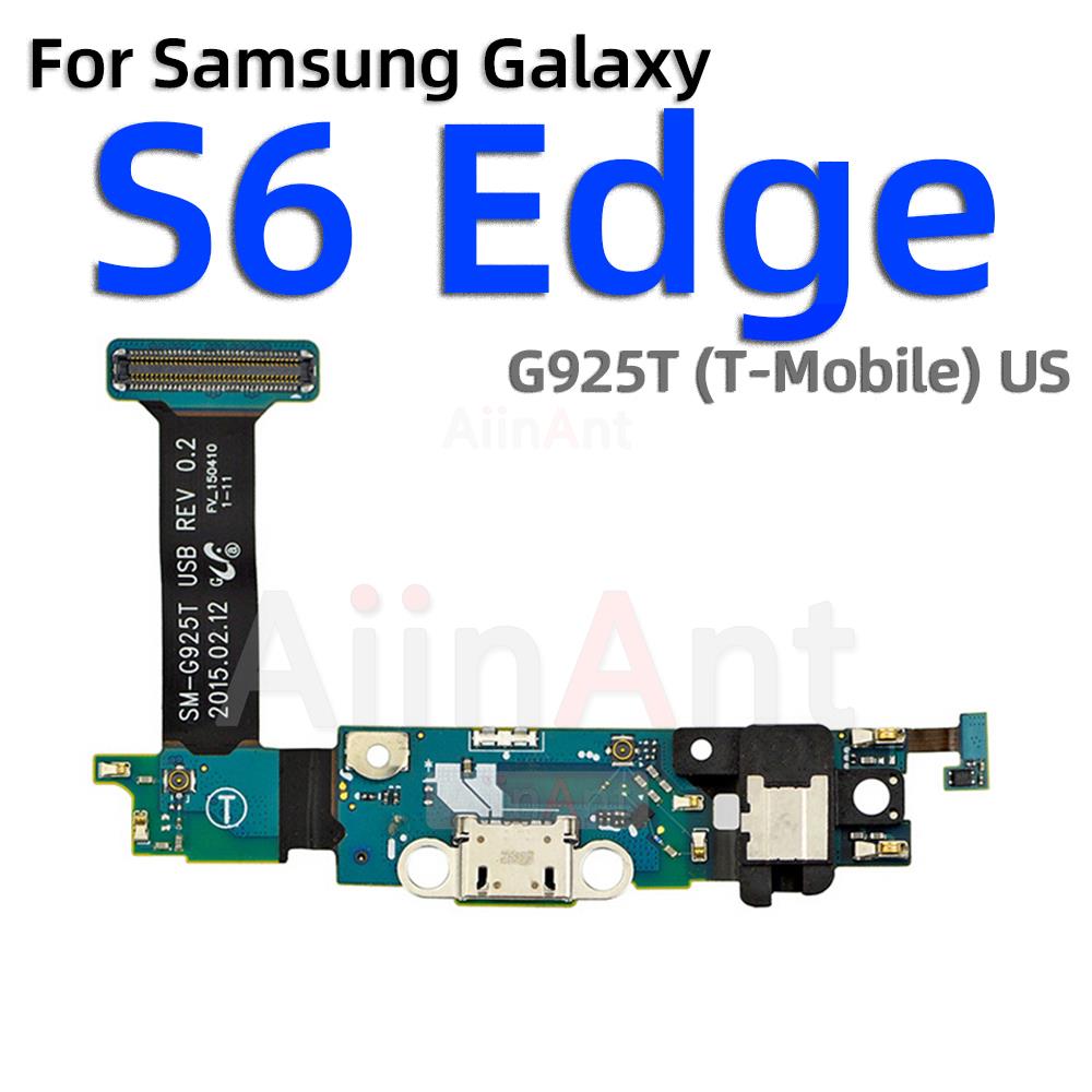 Aiinant USB Date Charging Dock Board Port Charger Flex Cable For Samsung Galaxy S6 S7 Edge G920A G925A G930A G935A