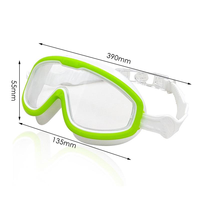 Big Frame Kids Swim Goggles Anti Fog Wide View Swimming Gear for Boys Girls Children Glasses for Swimming Pool