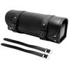 PU Leather Fork Bag Saddlebag Adjustable Straps Roll Pouch Bag  Motorcycle Accessories