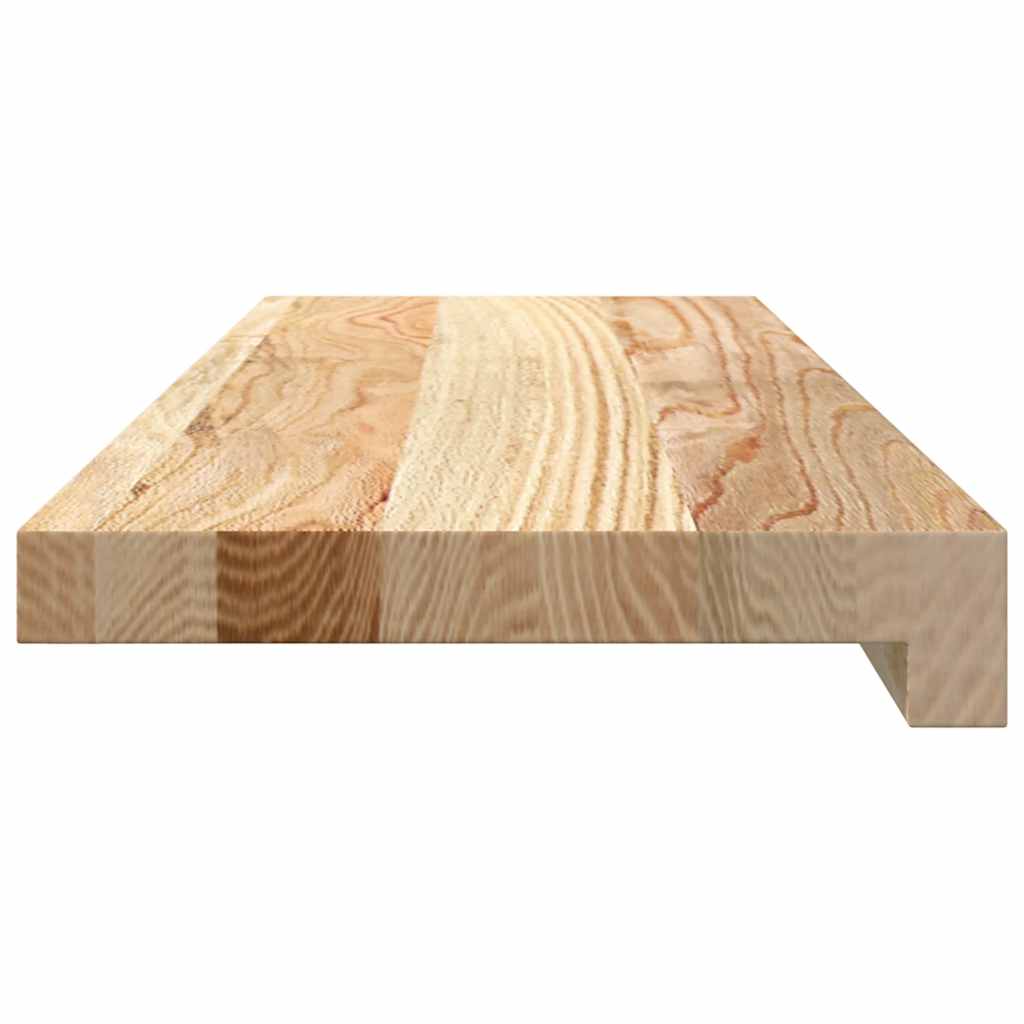 vidaXL Fensterbänke 2 Stk. Unbehandelt 70x20x2 Cm Massivholz Eiche
