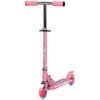 Kids Scooter, with Lights, Music, Adjustable Height, Foldable Frame, for Ages 3-7 Years - Pink