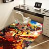Office Carpet: Anime inspired Sofa Rug for Under Chairs, Flame Themed Protection Mat