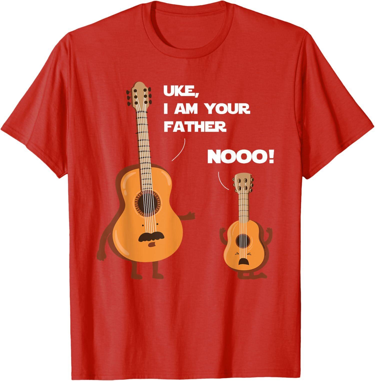 Uke I Am Your Father Funny Ukulele Guitar Music Unisex T-Shirt S разноцветный