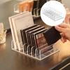 7-Fächer Kosmetik-Organizer Schreibtisch Lidschatten-Palette Display-Box Make-up Rouge Kosmetik-Regal Make-up-Werkzeuge Aufbewahrungshalter
