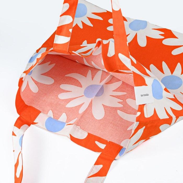 Marimekko Tote Bag Rakastaa ei rakasta Orange 73976 073976 215 Large