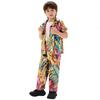 Costume Bambini Danza Disco Rave Festa Esibizione sul Palco Abbigliamento da Ballo Top a Maniche Corte Con Pantalone