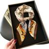 New silk scarf women's fashion versatile high-end small square scarf Korean version neck protection scarf spring and autumn retro scarf binding bag