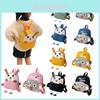 Adorable Cartoon Animal Baby Backpack For Kids With Comfortable Canvas Material
