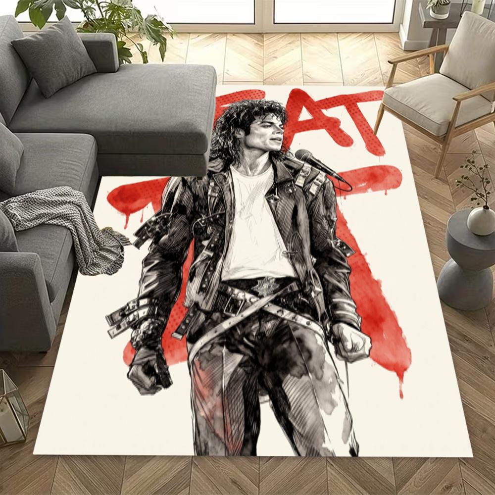 Michael Jackson Iconic Pose Floor Rug Office Rug Perfect For Kitchen Balcony Dining Room Playrooms Antislip Carpet Anime Office Decor